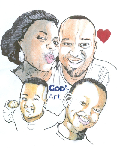 Cartoon: Mutungi Family (medium) by Aiko tagged family