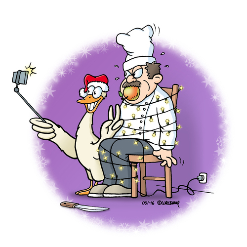 Cartoon: Christmas Selfie (medium) by Rovey tagged weihnachten,weihnachtsgans,weihnachtsfest,selfie,fotografieren,handyfoto,schnappschuss,koch,kochen,tradition,apfel,schlachten,weihnachtsmütze,lichterkette,gewinner,gefesselt,vegetarisch,vegetarier,xmas,christmas,goose,cook,cooking,slaughtering,vegetarian,veggie,win,fairy,lights,photo,photography,snapshot,captured,weihnachten,weihnachtsgans,weihnachtsfest,selfie,fotografieren,handyfoto,schnappschuss,koch,kochen,tradition,apfel,schlachten,weihnachtsmütze,lichterkette,gewinner,gefesselt,vegetarisch,vegetarier,xmas,christmas,goose,cook,cooking,slaughtering,vegetarian,veggie,win,fairy,lights,photo,photography,snapshot,captured