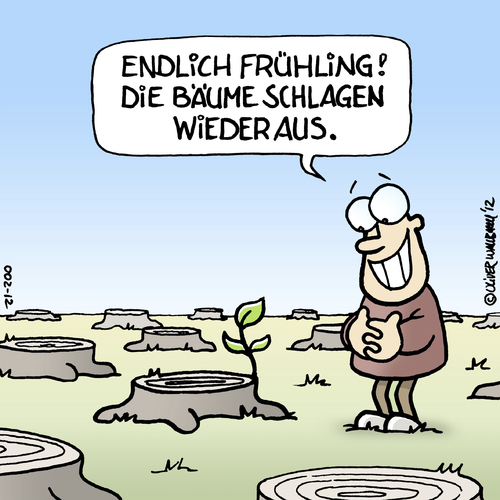 Fruhling Ohne Baume Von Rovey Natur Cartoon Toonpool