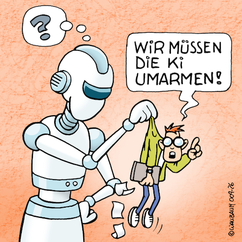 Cartoon: Ki umarmen (medium) by Rovey tagged ki,umarmen,ai,techsatire,künstlicheintelligenz,artifical,intelligence,digitalisierung,techcartoon,aimemes,roboter,robotik,robot,robotics,humanoid,technik,revolution,innovation,nerd,mensch,menschlich,human,defensive,zukunft,sciencefiction,zukunftsangst,arbeit,arbeitsplätze,arbeitswelt,disruption,disruptiv,cartoon,illustration,zeichnung,handmade,humanmade,handdrawn,handgezeichnet,ohneki,noai,ki,umarmen,ai,techsatire,künstlicheintelligenz,artifical,intelligence,digitalisierung,techcartoon,aimemes,roboter,robotik,robot,robotics,humanoid,technik,revolution,innovation,nerd,mensch,menschlich,human,defensive,zukunft,sciencefiction,zukunftsangst,arbeit,arbeitsplätze,arbeitswelt,disruption,disruptiv,cartoon,illustration,zeichnung,handmade,humanmade,handdrawn,handgezeichnet,ohneki,noai