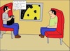 Cartoon: Verfahren... (small) by Kritzelklops tagged bahn,reisen,mond,verfahren,männer,unterwegs