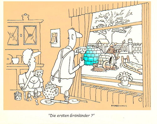 Cartoon: Grönland (medium) by staginnus tagged deutschland,erwartet,gäste