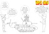 Cartoon: Bundeswehr-Feind Bürokratie (small) by Tatort Memmingen tagged bürokratie,verteidigung,minister,panzer,abgaswerte,technische,materialprüfung,vorschriften,stvzo,umweltverträglichkeit,litauen,europa,bundeswehr,asu,abgasuntersuchung,ukraine,krieg,nato,russland,bündnis,usa,hoffnung,bundesregierung,entbürokratisierung