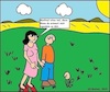Cartoon: Ähnlichkeit... (small) by Stiftquäler78 tagged mann,frau,ehe,ähnlichkeit,arsch,hintern,po,blume,landschaft,liebe,zärtlichkeit,arschblume,wiese