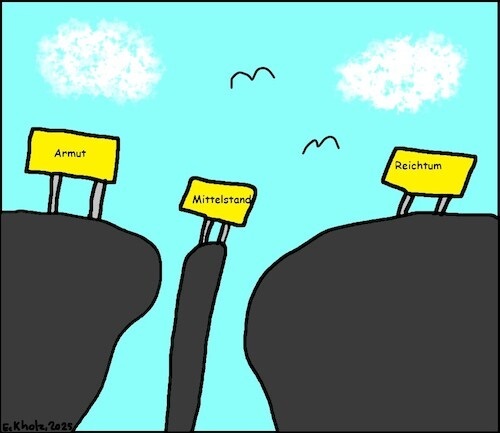 Cartoon: Ohne Worte (medium) by Kritzelhonk tagged armut,reichtum,mittelstand,gesellschaft,kapitalismus,wirtschaft,marktwirtschaft