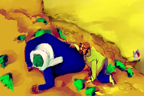 Cartoon: THE UNLEASHING HELL (medium) by Al-Mousawi79 tagged cartoon