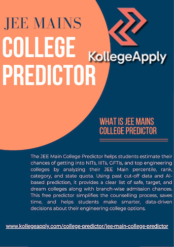 Cartoon: JEE MAIN COLLEGE PREDICTOR (medium) by eduhub02 tagged jee,main,college,predictor,mains,for