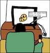 Cartoon: Käse im Fernsehen... (small) by Moppel tagged käse,tv,fernsehen,rundfunk,kulturverfall,gesellschaft,freizeit,mann,volksverblödung