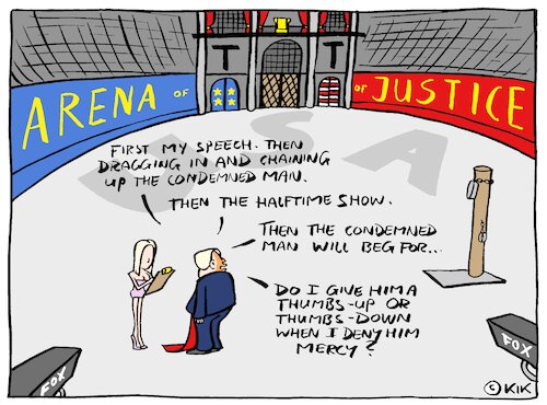 Cartoon: Execution (medium) by Kik tagged pentagon,trump,usa,hegseth,army,firing,squad,pentagon,trump,usa,hegseth,army,firing,squad
