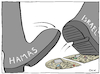 Cartoon: Gaza (small) by Kik tagged gaza,hamas,israel,war,murder,death,dead,hunger,terrorism