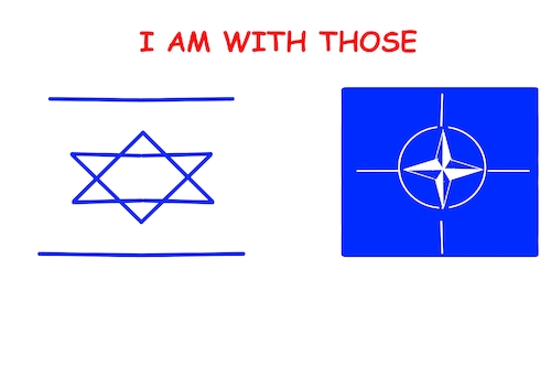 Cartoon: I am with those (medium) by Mousawi tagged cartoon