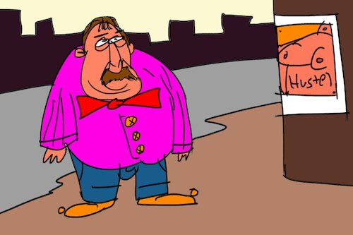 Cartoon: The bogges man (medium) by Mousawi tagged 