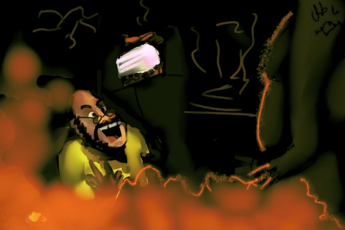 Cartoon: the unleashing hell (medium) by Mousawi tagged 