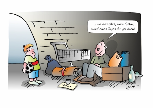Cartoon: Wohnungserbe (medium) by Bernd Eisert tagged wohnung,erbe,steuer,wohnungsbau,brücke,armut,zukunft,kinder,enttäuschung,wohnung,erbe,steuer,wohnungsbau,brücke,armut,zukunft,kinder,enttäuschung