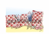 Cartoon: Brandmauer (small) by Bernd Eisert tagged mauer,bauen,zerstören,kontraproduktiv,meinungsverschiedenheit,andere,seite,zwist