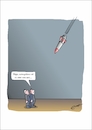 Cartoon: Eine von uns... (small) by Bernd Eisert tagged rakete,angriff,eigene,krieg,politik,trost