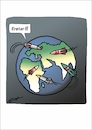 Cartoon: Erster! (small) by Bernd Eisert tagged welt,politik,krieg,rakete,erstschlag,zerstörung,angriff,bedrohung
