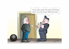 Cartoon: Fußfessel (small) by Bernd Eisert tagged polizei,straftäter,strafe,fußfessel,eisenkugel,technik