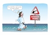 Cartoon: Jesus und das Meer (small) by Bernd Eisert tagged jesus,meer,moses,teilung,verkehrsschild,warnung,stufe,bibel