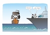 Cartoon: Klar zum Entern... (small) by Bernd Eisert tagged amerika,iran,piraterie,überfall,krieg,konflikt