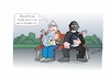 Cartoon: Sicherheit daheim (small) by Bernd Eisert tagged bank,terrorist,mann,zeitung,bombe,messer