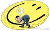 Cartoon: Seeking happiness (small) by Sherif Arafa tagged happiness