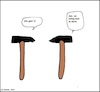 Cartoon: Wie gehts... (small) by SMK1978 tagged hämmer,gesundheit,durchschlagen,befinden