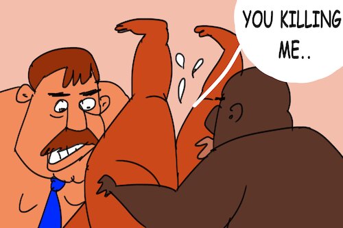 Cartoon: bogges man (medium) by MUSAWI tagged cartoon