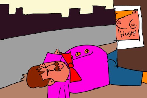 Cartoon: bogges man (medium) by MUSAWI tagged cartoon