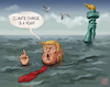 Cartoon: Climate change is a hoax! (small) by Cyberwolf tagged climate,change,global,warming,denial,environment,flooding,sea,level,rise,crisis,trump,liberty,statue