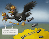 Cartoon: From Russia with Love (small) by Cyberwolf tagged russian,two,headed,eagle,war,ukraine,agression,bombardment