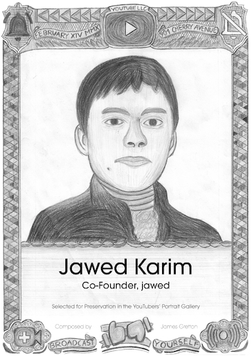 Cartoon: Jawed Karim (medium) by Grettoonist tagged portrait,youtube,internet,youtubers