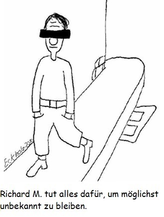 Cartoon: Richard M. (medium) by Pummel tagged richar,paranoia,tarnung,angst,psychologie,gesellschaft