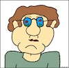 Cartoon: Ohne Worte (small) by Pummel tagged mann,brille,fische,fischbrille
