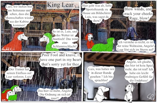 Cartoon: King Lear III (medium) by ChrisHolt tagged shakespeare,dackelsicht