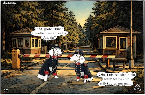 Cartoon: Zollgespräch (medium) by ChrisHolt tagged zoll,wirtschaft,recht