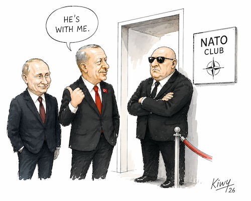 Cartoon: A Privileged Partner (medium) by fkiwy tagged erdogan,putin,nato,turkey,russia,nuclear,energy,geopolitics,foreign,policy,erdogan,putin,nato,turkey,russia,nuclear,energy,geopolitics,foreign,policy