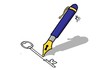 Cartoon: Start with yourself (small) by yaserabohamed tagged pen,key