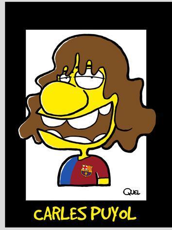 Cartoon: CARLES PUYOL CARICATURE (medium) by QUEL tagged carles,puyol,caricature