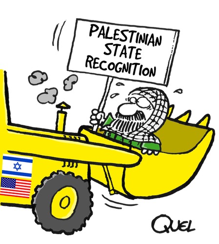 Cartoon: PALESTINIAN STATE RECOGNITION (medium) by QUEL tagged palestinian,state,recognition