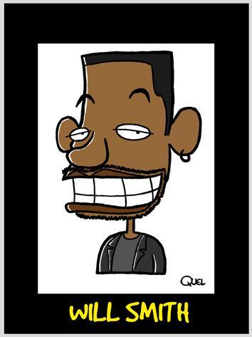 Cartoon: WILL SMITH CARICATURE (medium) by QUEL tagged will,smith,caricature