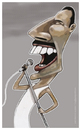 Cartoon: Freddy Mercury (small) by pincho tagged freddy mercury caricatura cantante musica queen rock farrokh bulsara