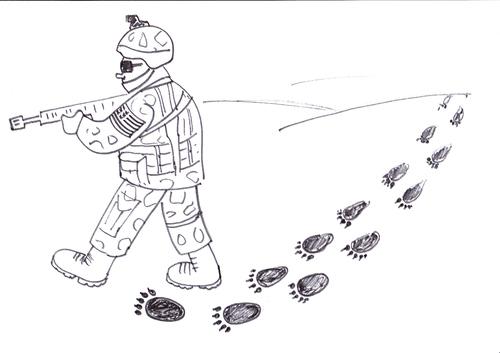 Cartoon: HUNTER-AVCI (medium) by MSB tagged hunter