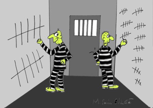 Cartoon: mahkum (medium) by MSB tagged mahkum