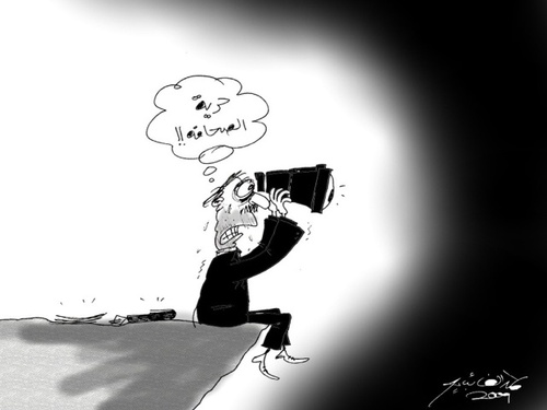 Cartoon: free jornalisum (medium) by hamad al gayeb tagged free,jornalisum