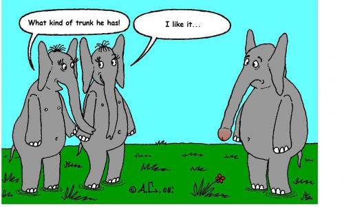 Cartoon: Elephants (medium) by Aleksandr Salamatin tagged elephants,trunk