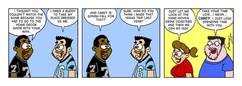 Cartoon: Football (medium) by Gopher-It Comics tagged gopherit,ambrose,hitched,married,couples,football