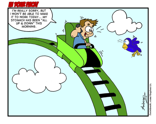 Cartoon: Roller Coaster (medium) by Gopher-It Comics tagged gopherit,ambrose,rollercoaster
