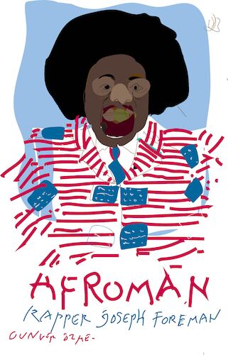Cartoon: Afroman (medium) by gungor tagged afroman,afroman