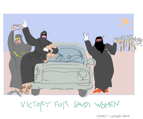 Cartoon: Arab Women (medium) by gungor tagged saudi,arabia